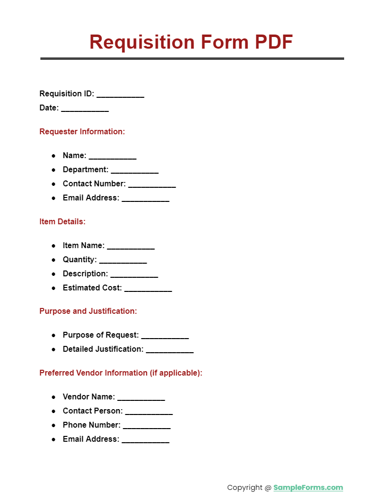 requisition form pdf