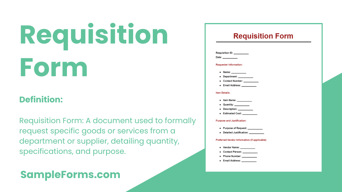 requisition form