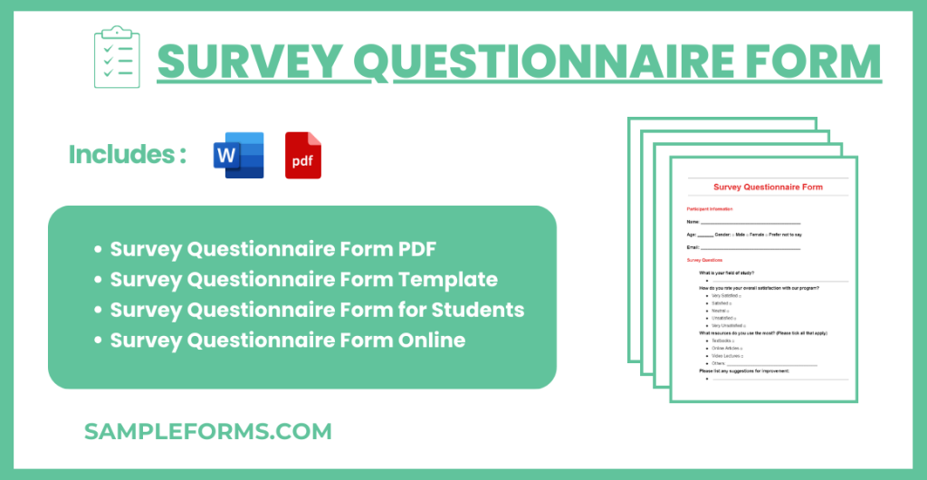 survey questionnaire form bundle 1024x530