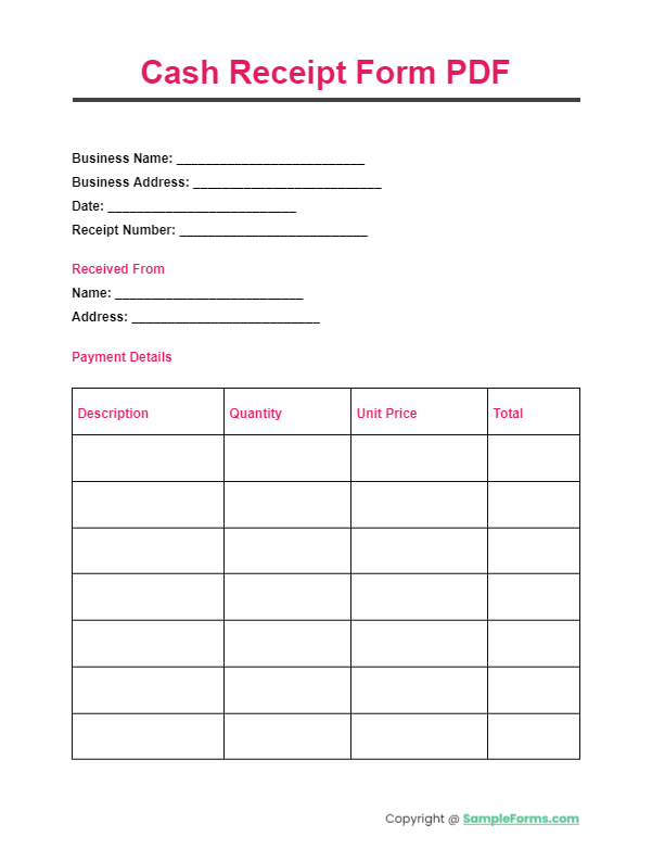 cash receipt form pdf