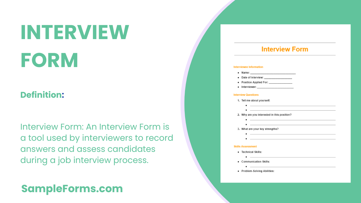 interview form