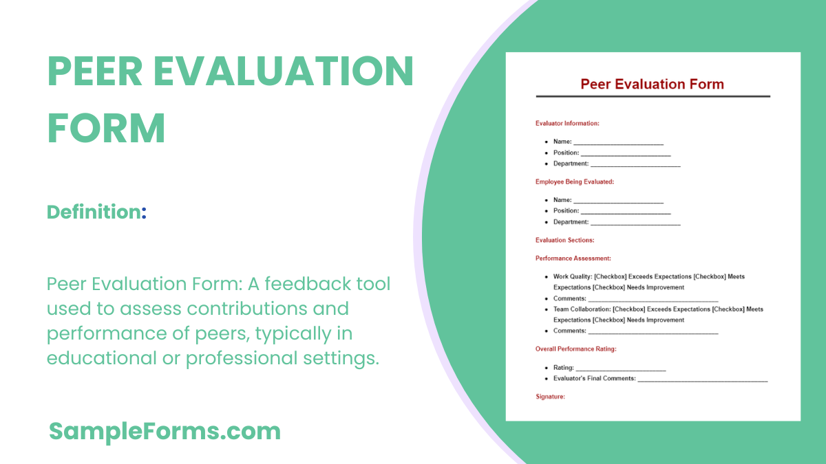 peer evaluation form 