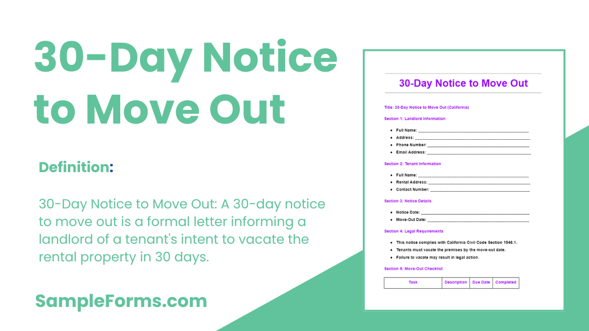  day notice to move out