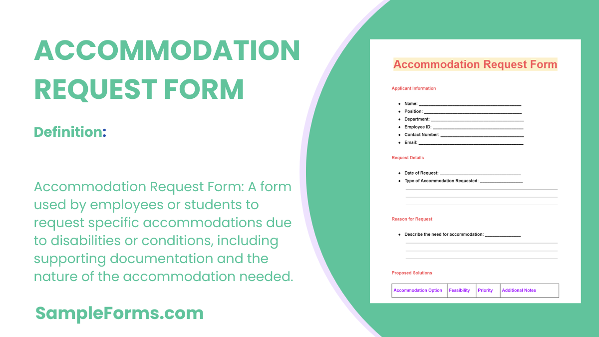 accommodation request form