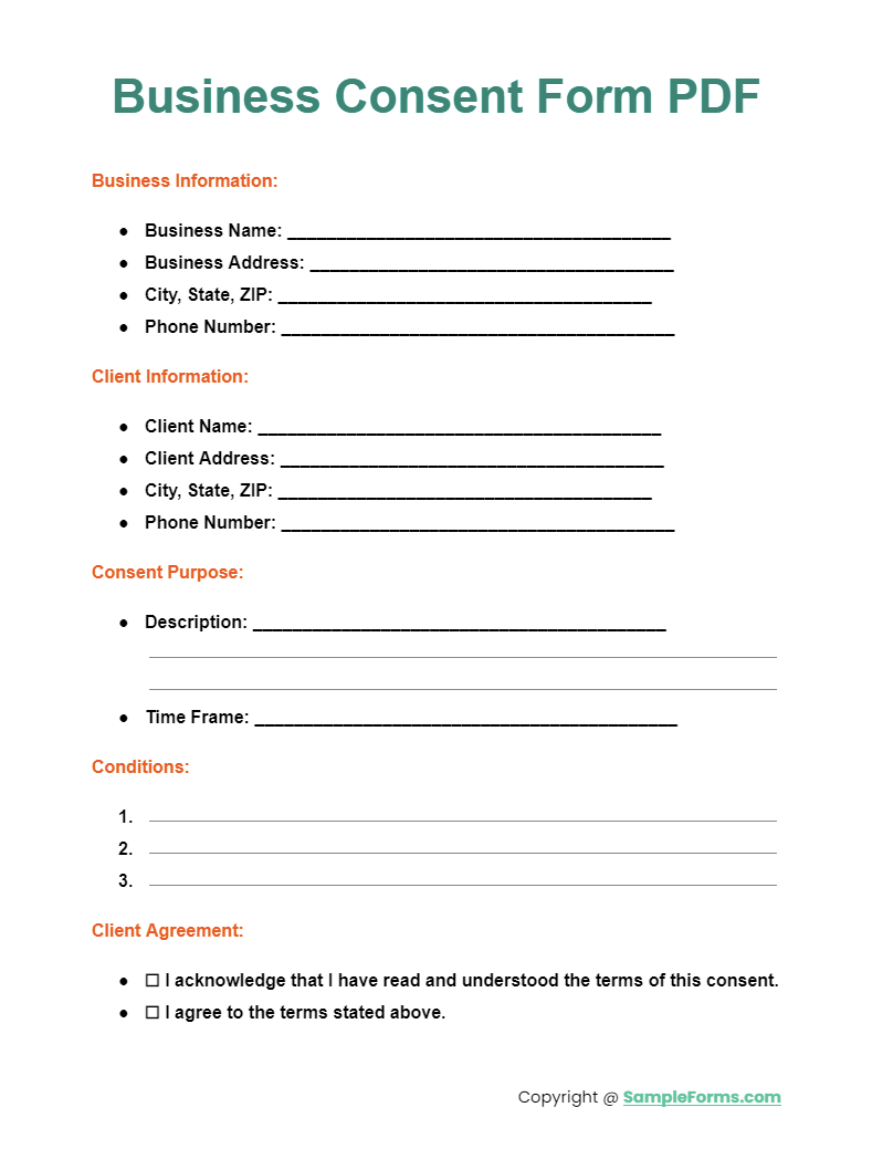 business consent form pdf