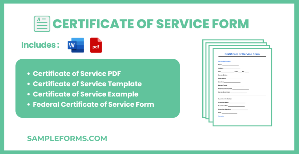 certificate of service form bundle 1024x530