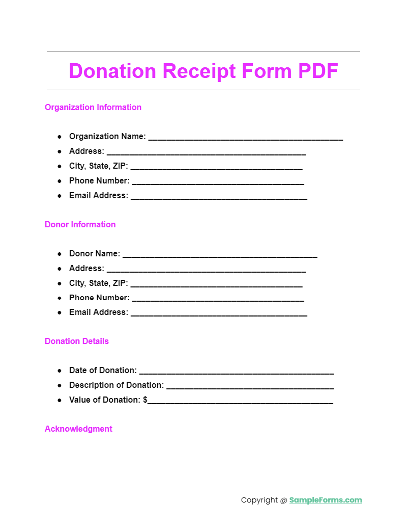 donation receipt form pdf