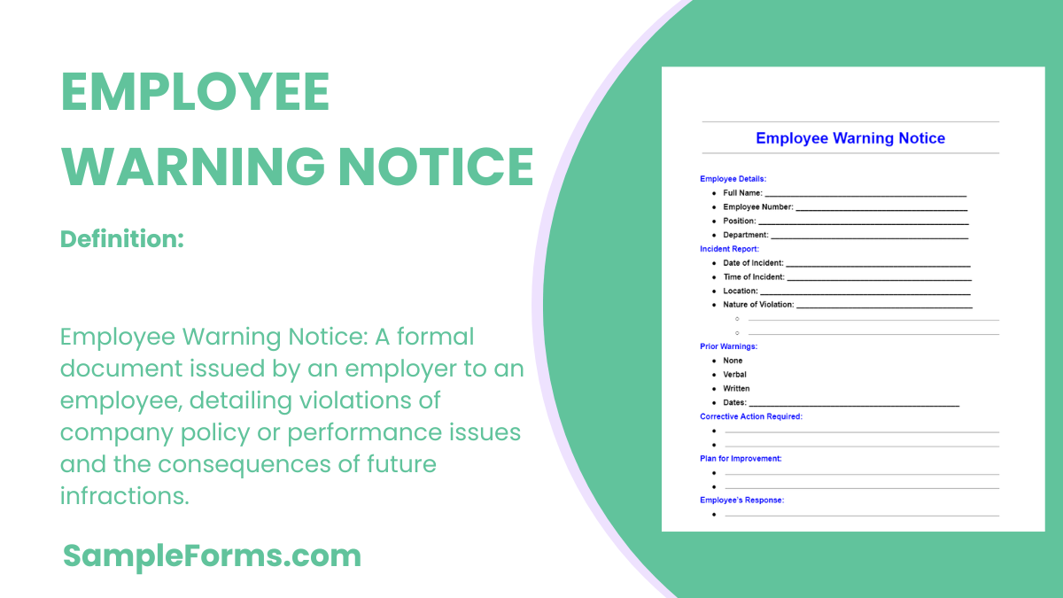 employee warning notice