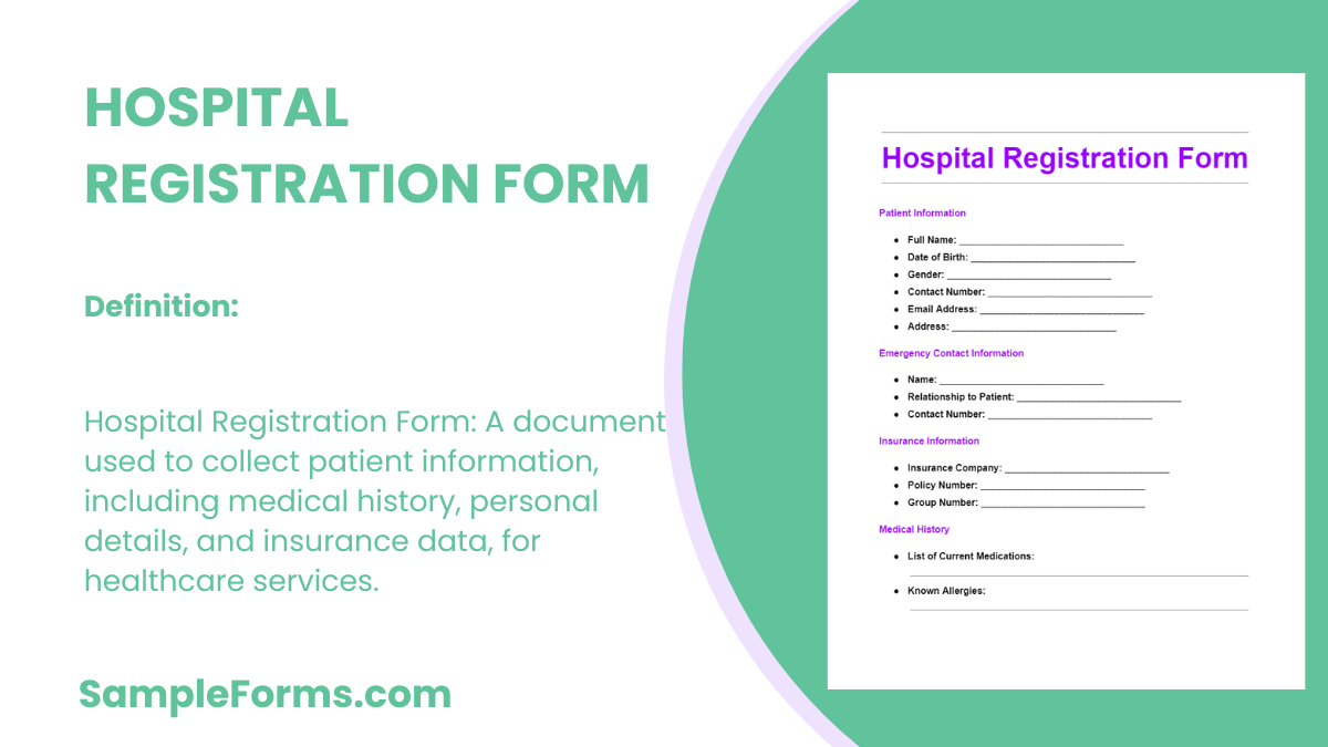 hospital registration form