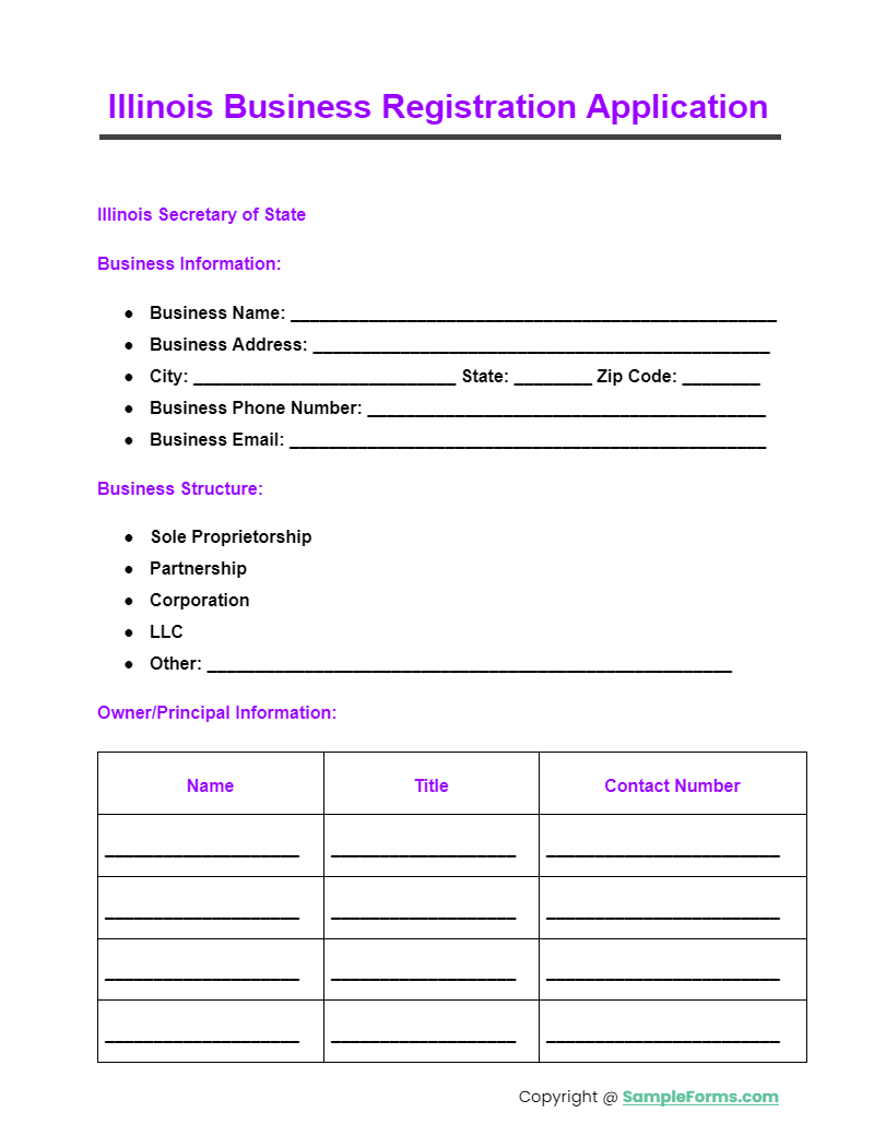 illinois business registration application