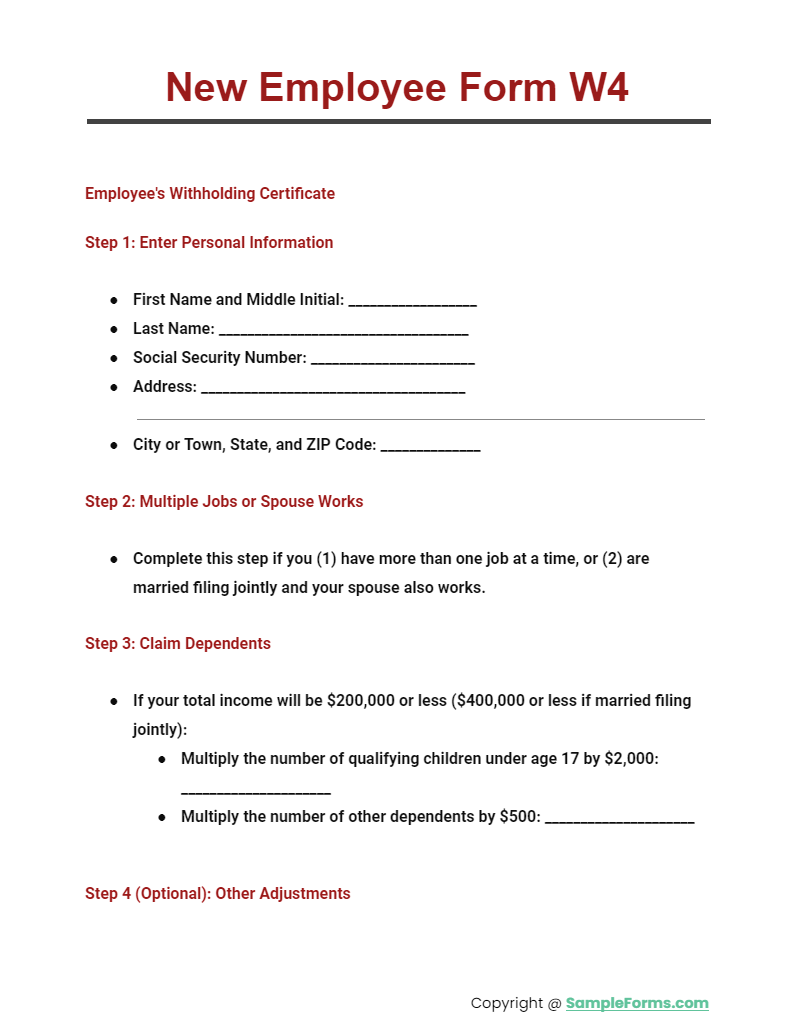 FREE 51+ Employee Form Samples, PDF, MS Word, Google Docs