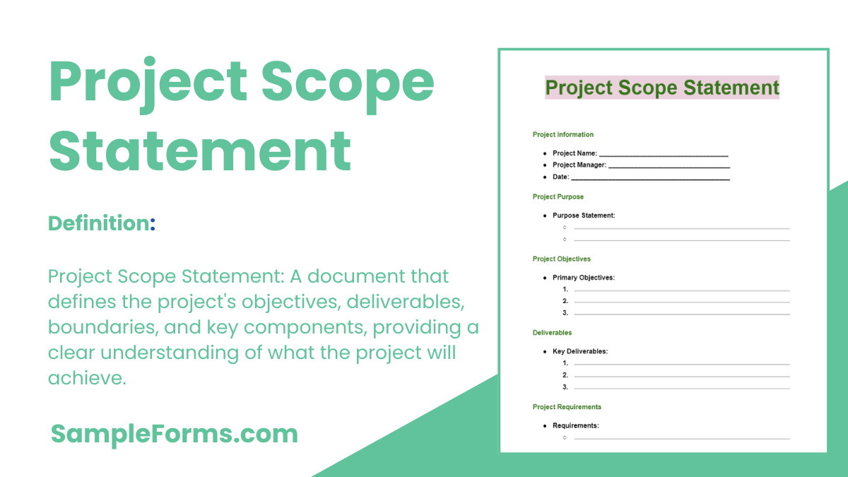 project scope statement