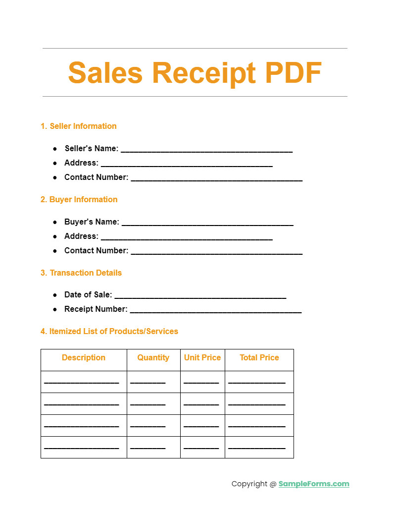 sales receipt pdf