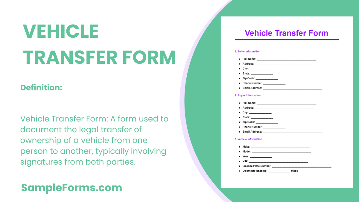 vehicle transfer form