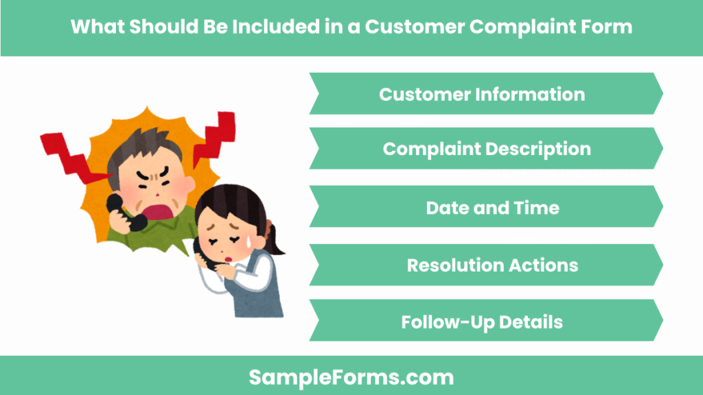 what should be included in a customer complaint form 1024x576