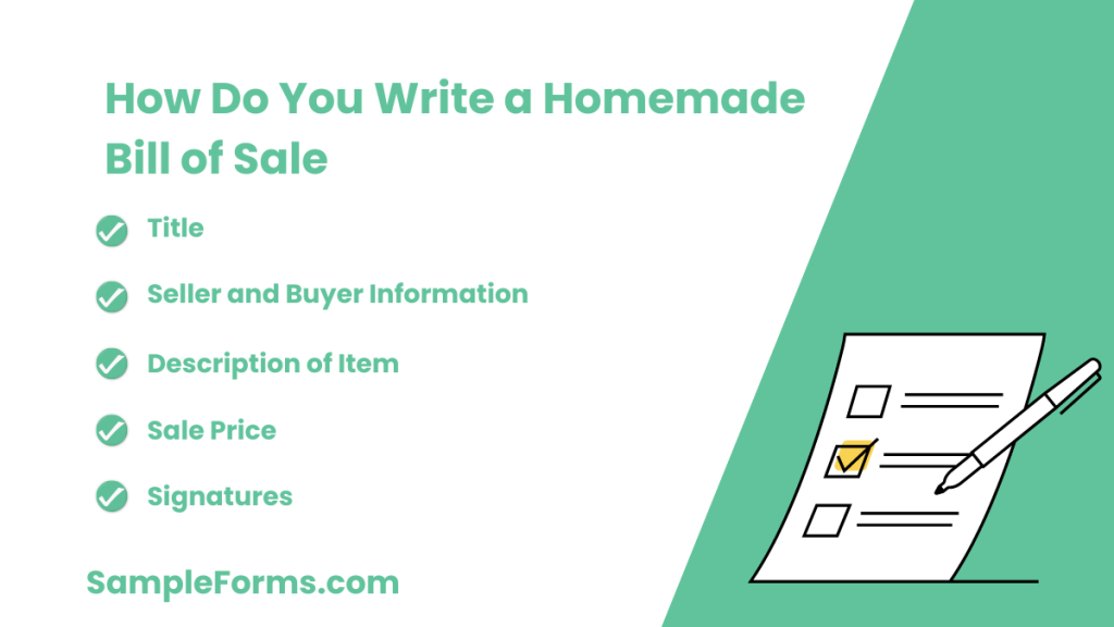 how do you write a homemade bill of sale 1024x576