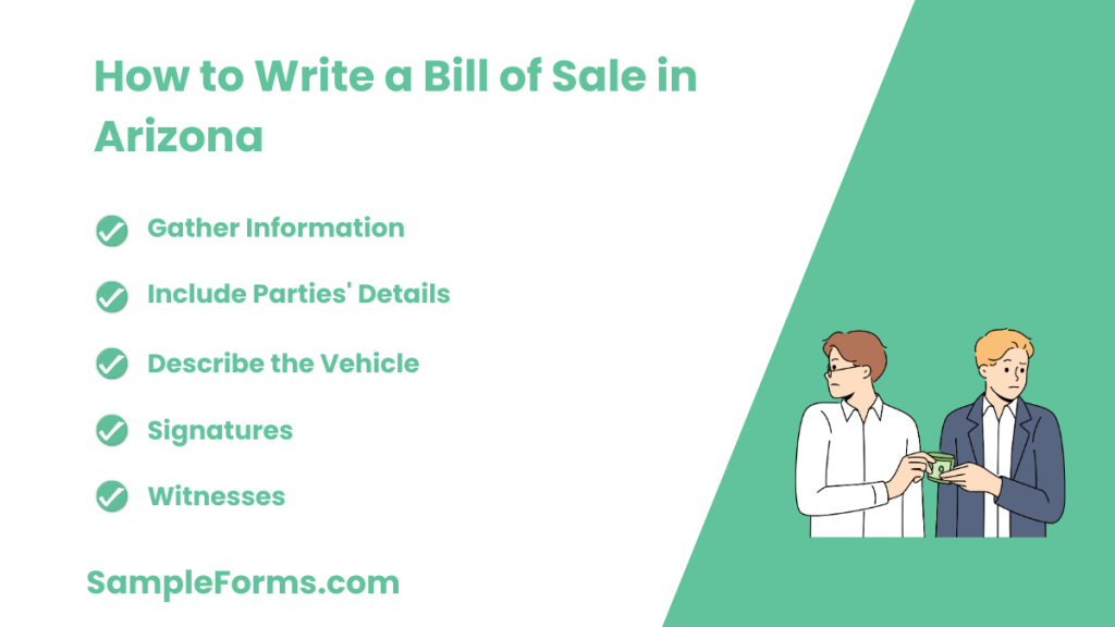 how to write a bill of sale in arizona 1024x576