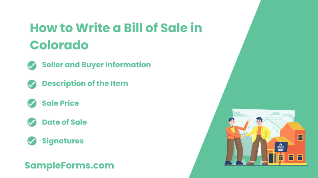 how to write a bill of sale in colorado 1024x576