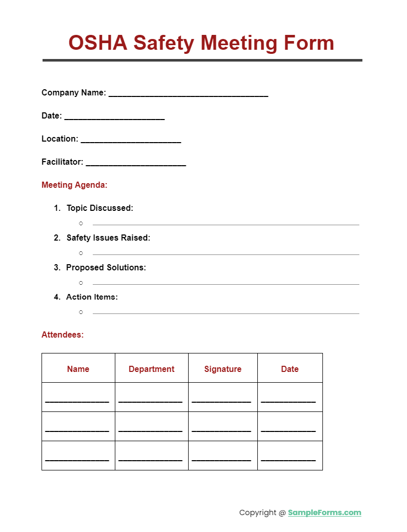 Daily Safety Meeting Template Prntbl concejomunicipaldechinu gov co Daily Safety Meeting Template Prntbl concejomunicipaldechinu gov co