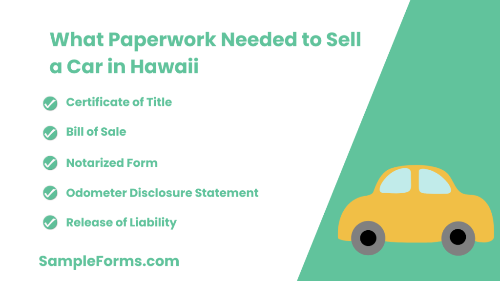 what paperwork needed to sell a car in hawaii 1024x576