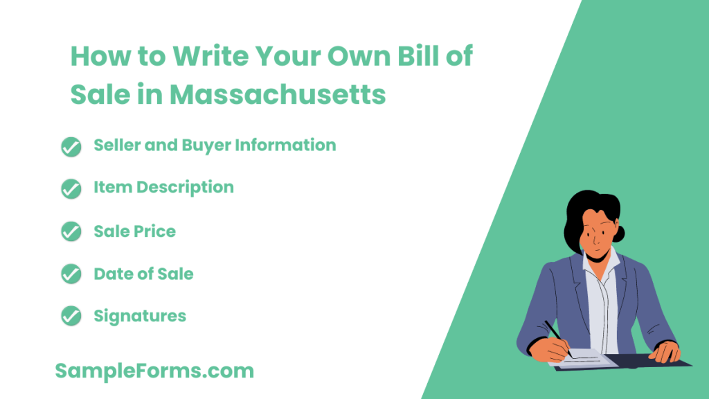 how to write your own bill of sale in massachusetts 1024x576