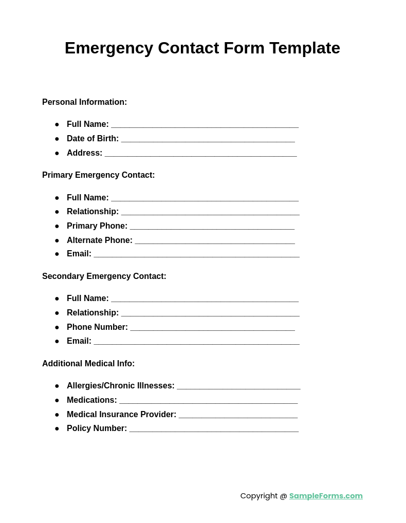 The Emergency Contact Information Template You Need Right Now - gy2ip90