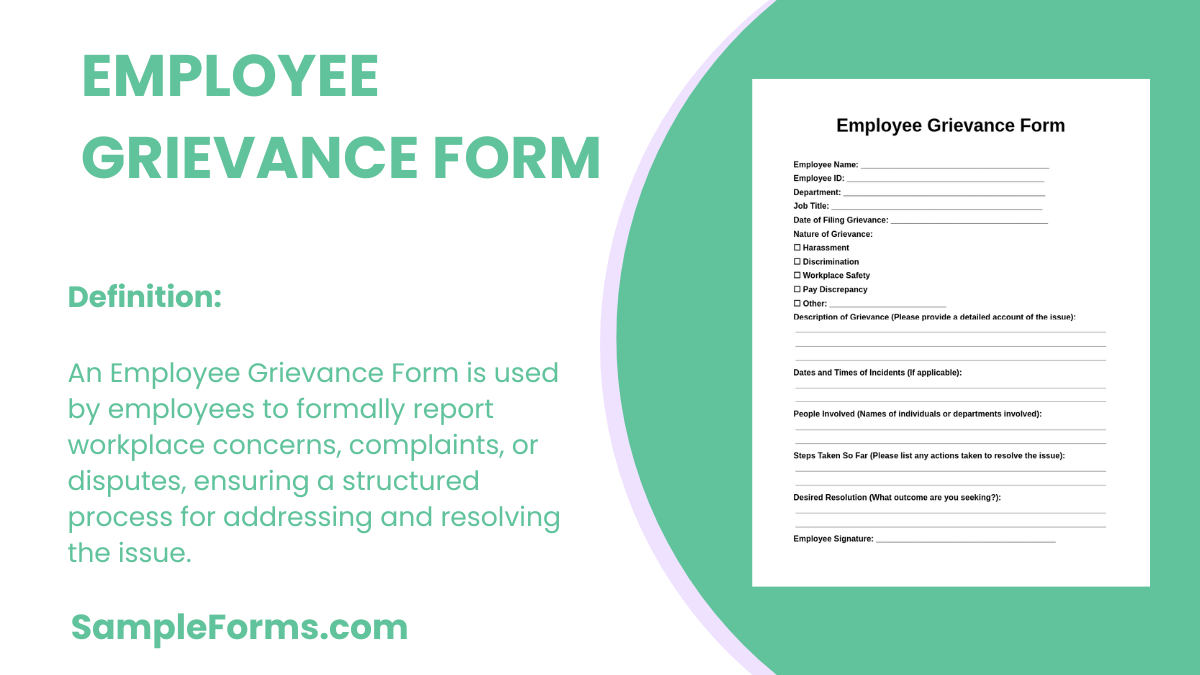 employee grievance form