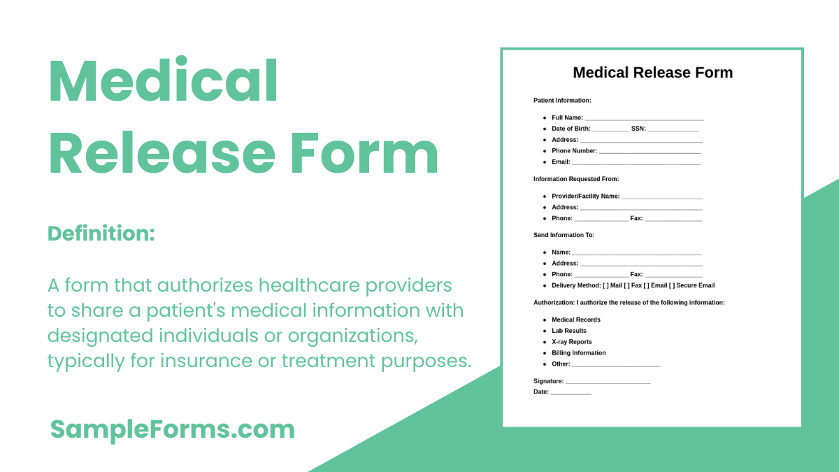 medical release form