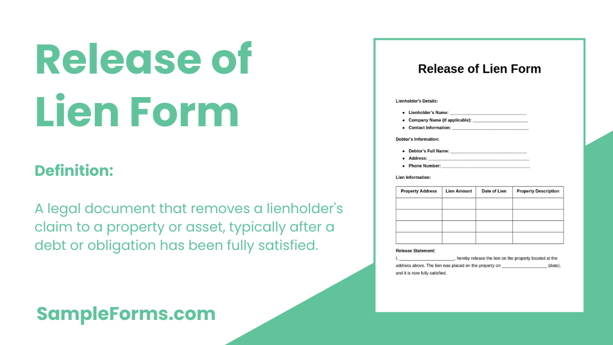 release of lien form 