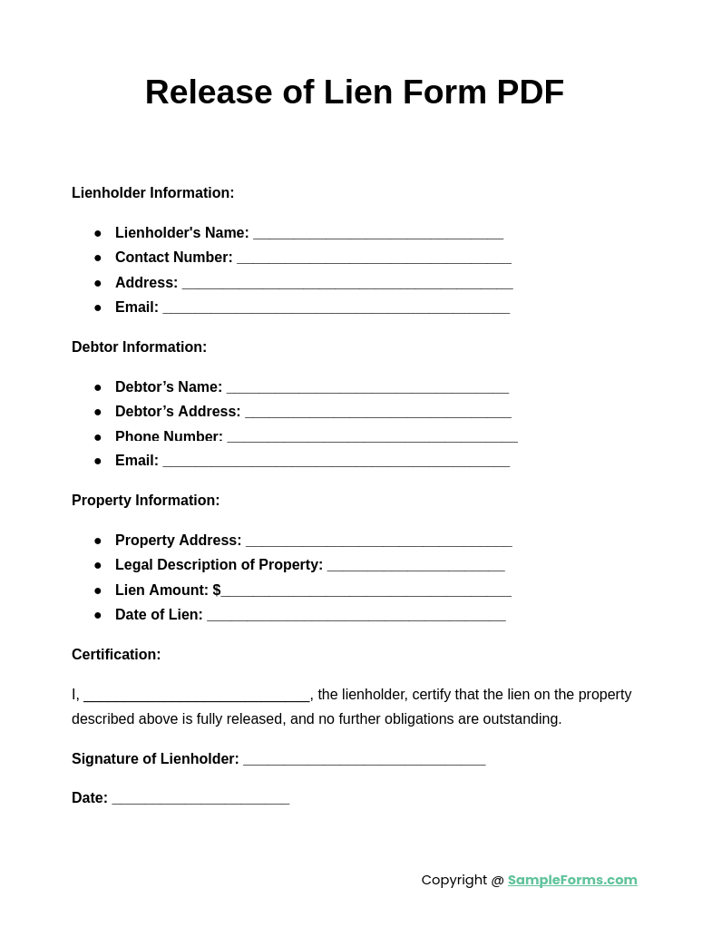 release of lien form pdf