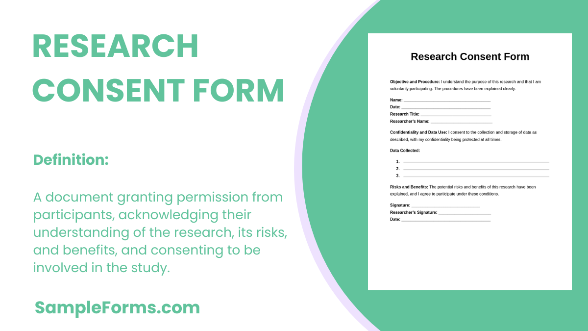 research consent form