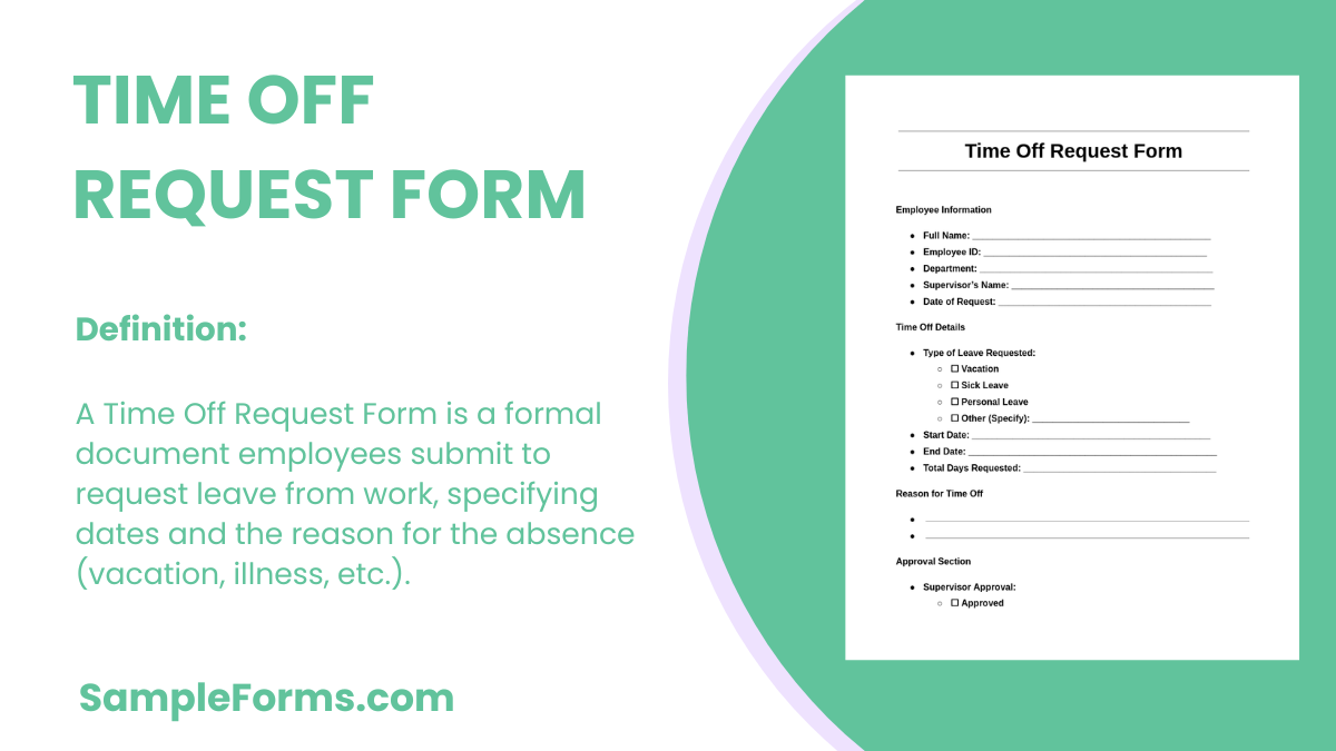 time off request form