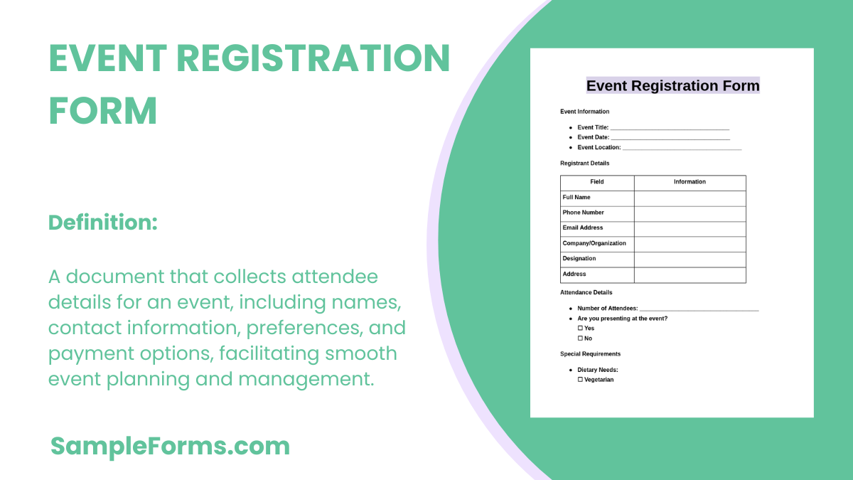 event registration form