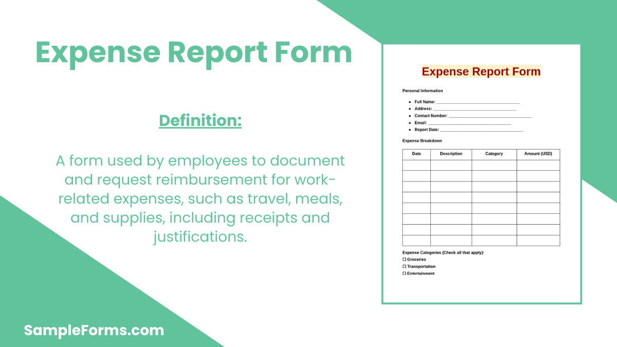 expense report form