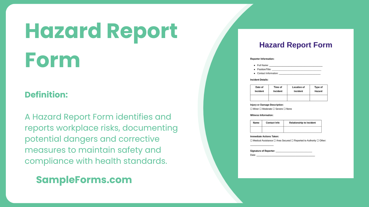 hazard report form