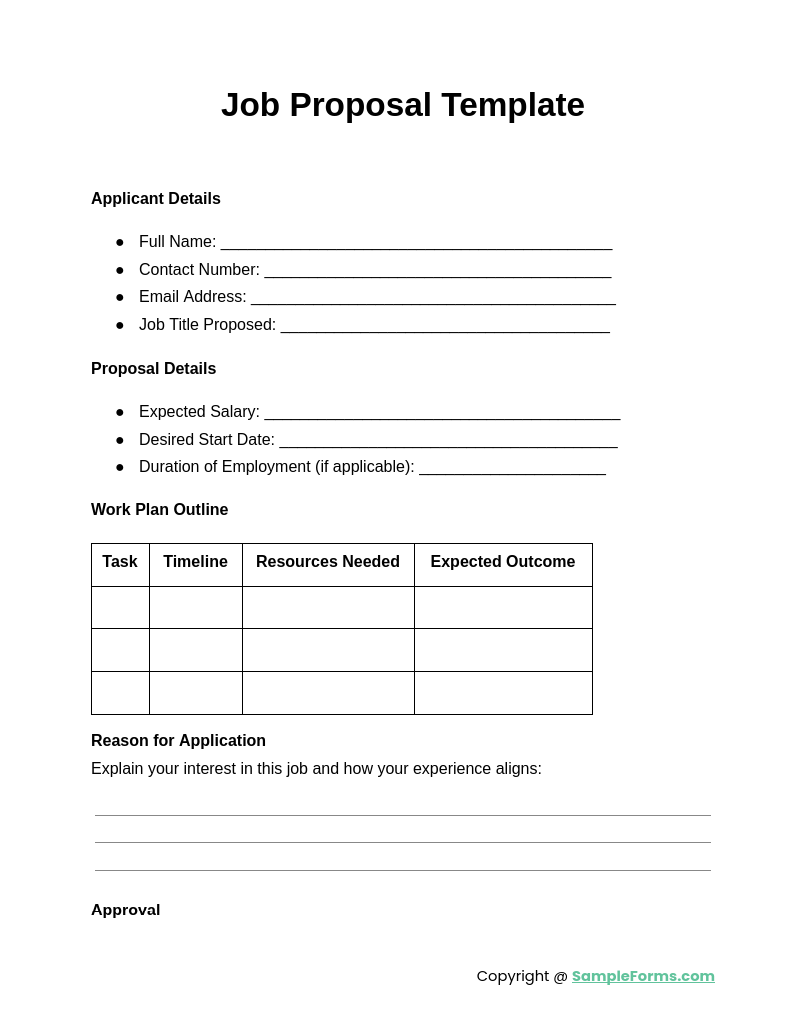 job proposal template