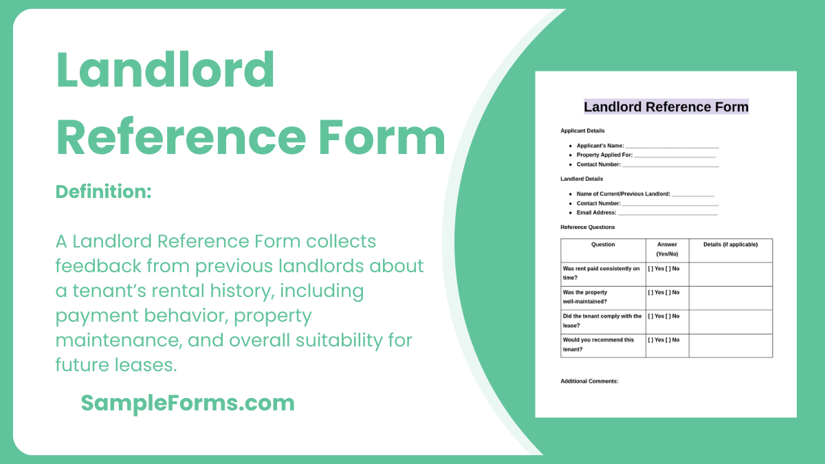 landlord reference form