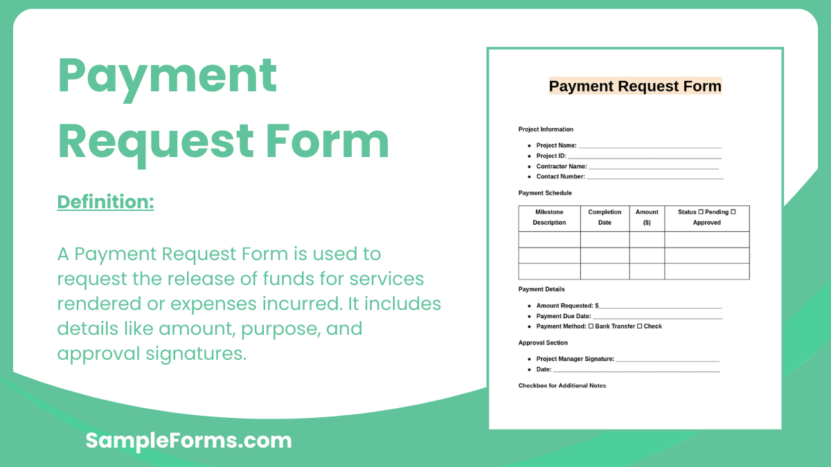 payment request form