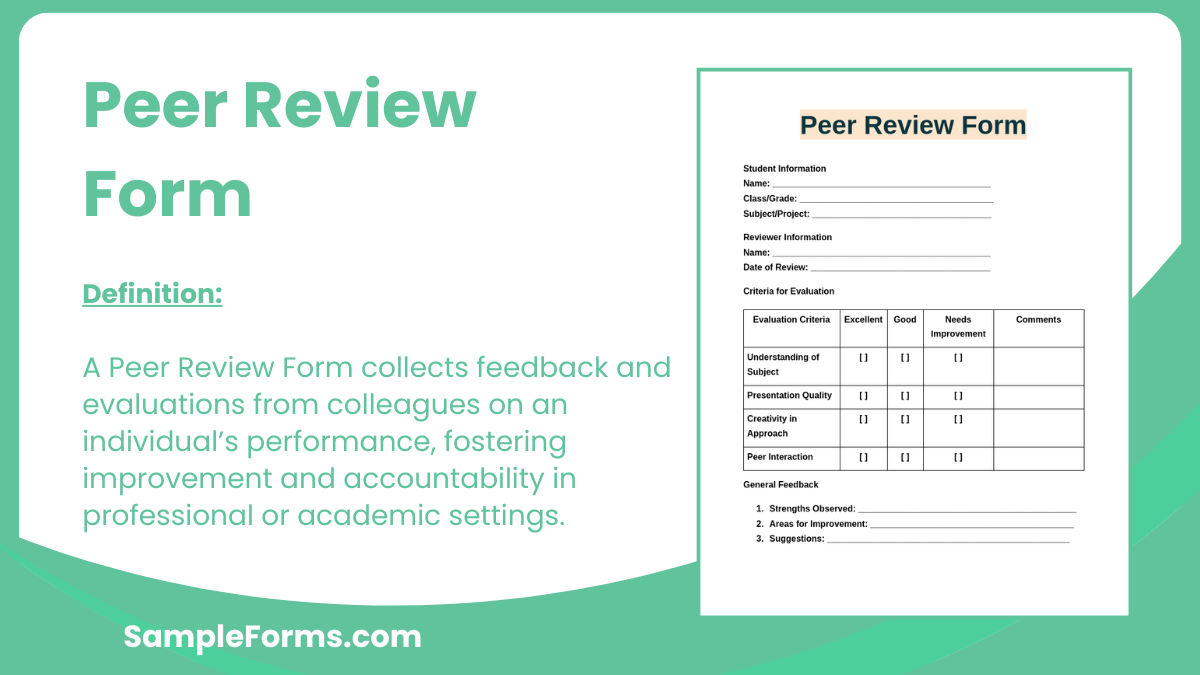 peer review form