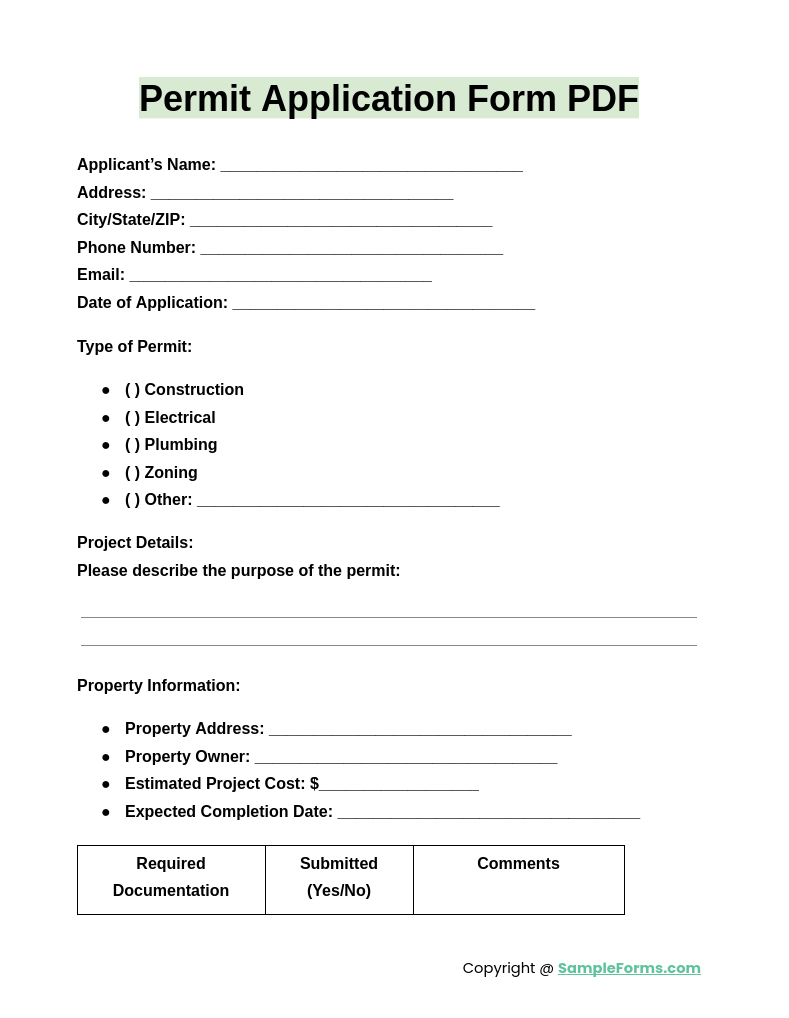 permit application form pdf