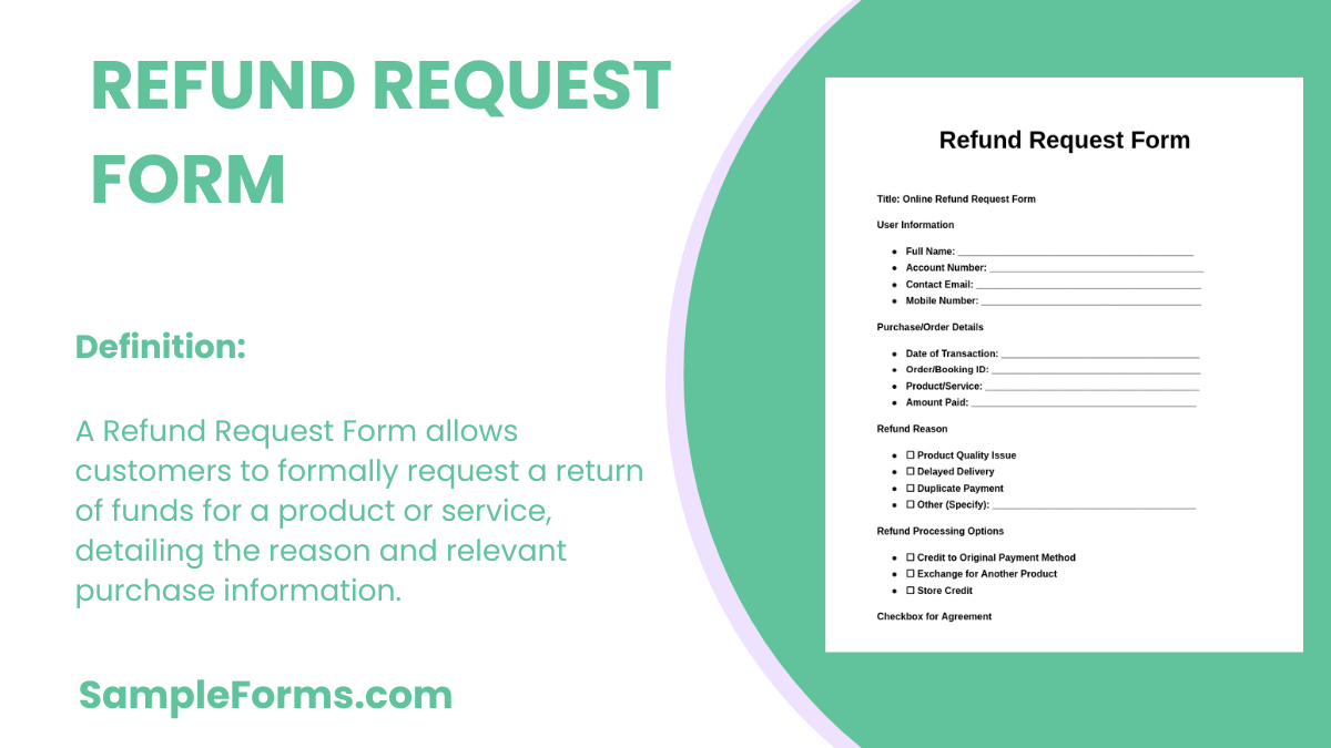 refund request form 