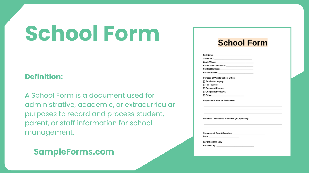 school form