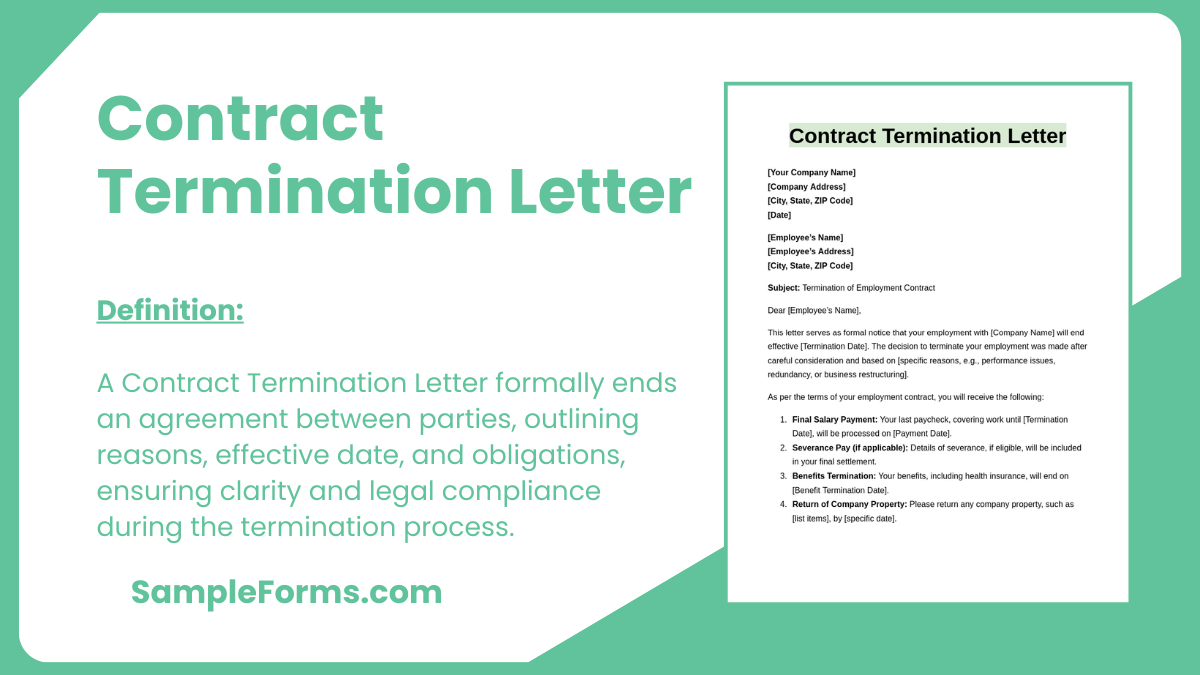 contract termination letter