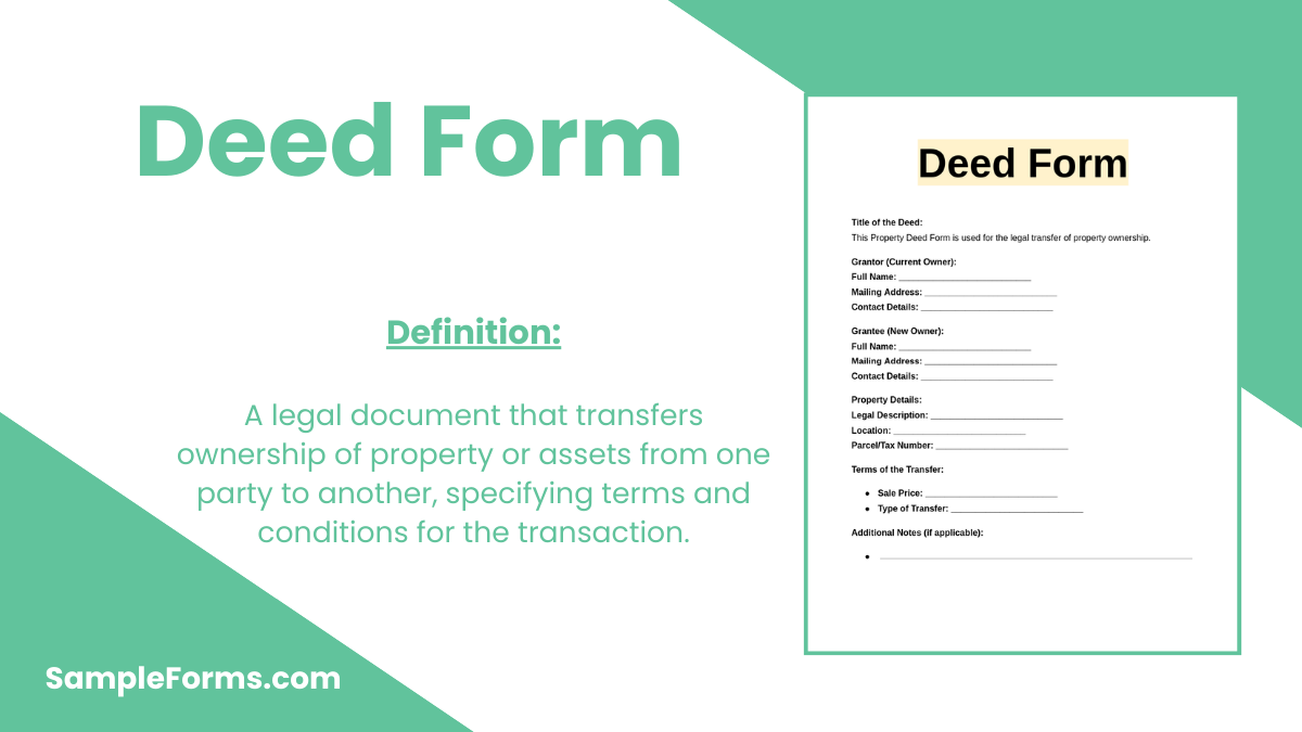 deed form