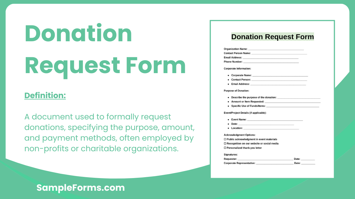 donation request form