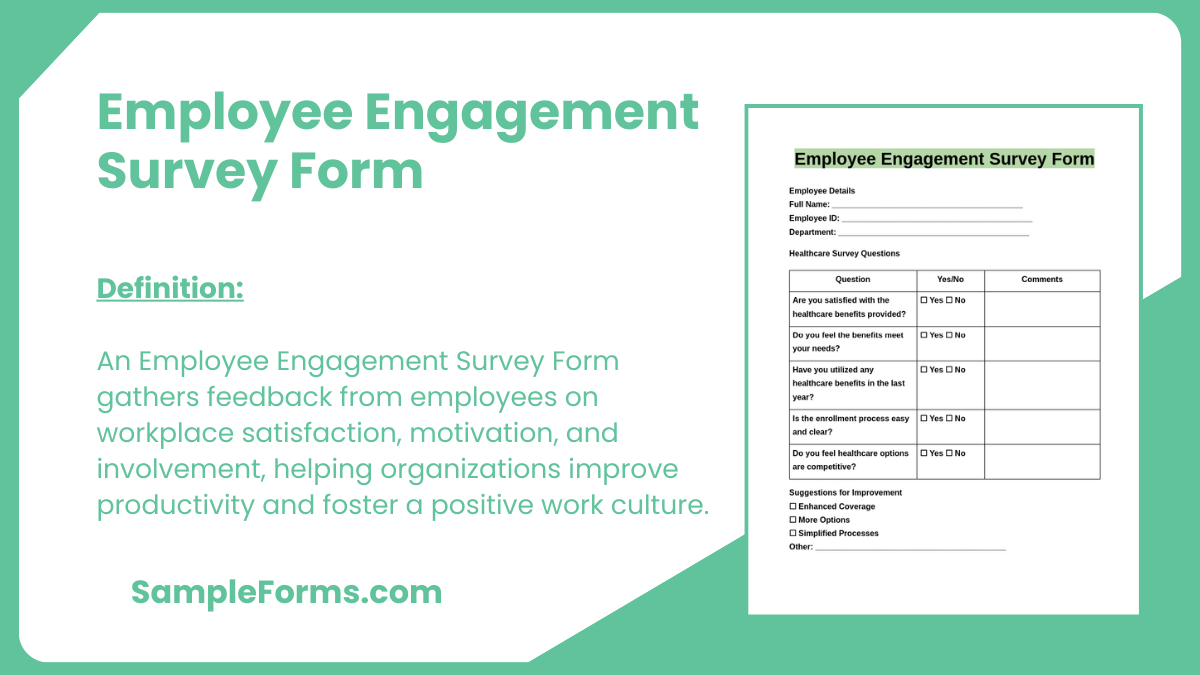 employee engagement survey form