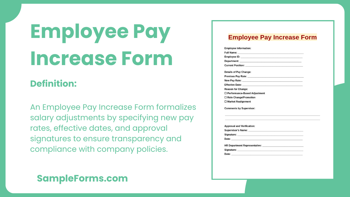 employee pay increase form