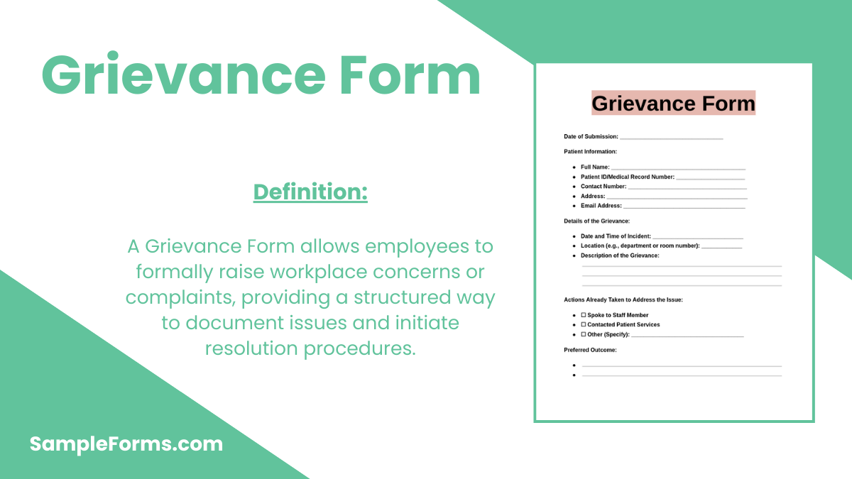 grievance form