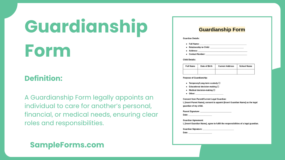 guardianship form