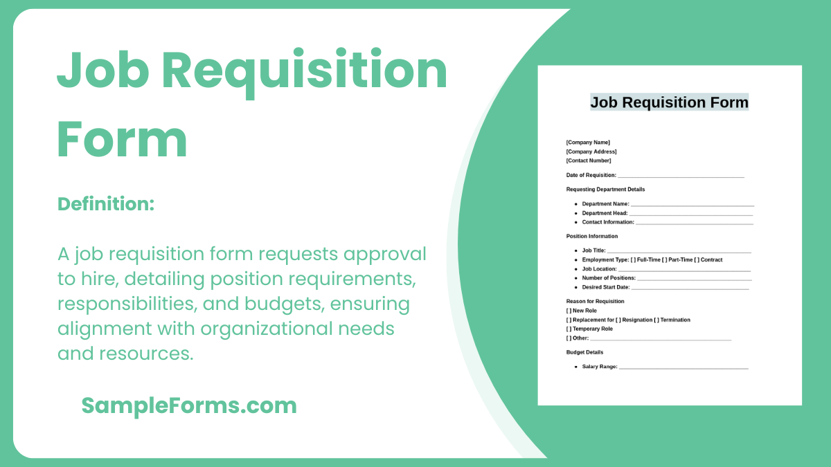 job requisition form